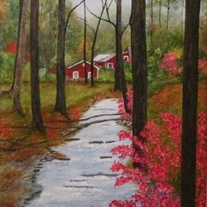 Autumn in the Berkshires, 20 x 16&quot; Fine Art Reproduction Museum-Quality Print (Giclee) of Original Painting
