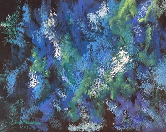 Blue Movement Original Abstract Acrylic Painting