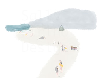 Let's Go to the Beach (Mothecombe) A4