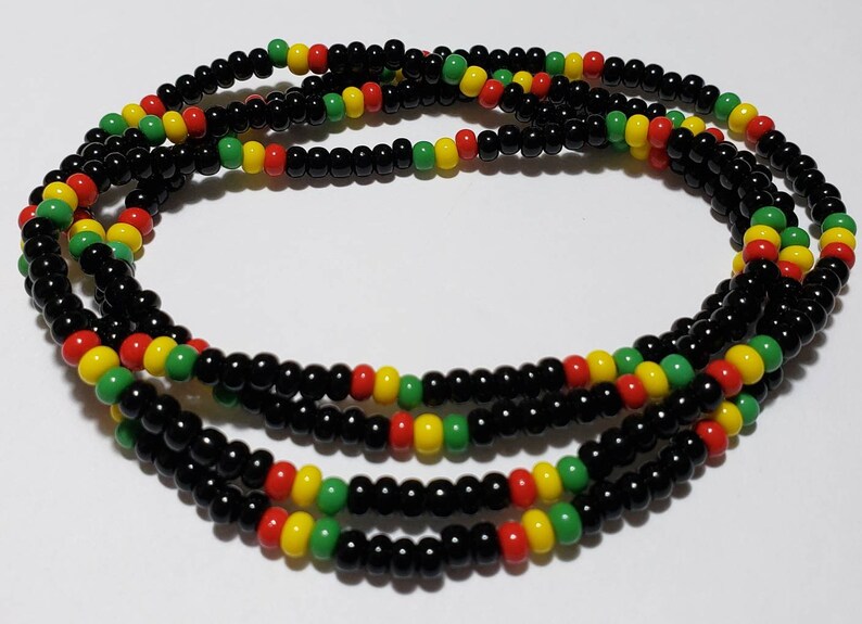 Jamaican Beaded Waist Beads One Love Waist Beads Waist Beads Etsy