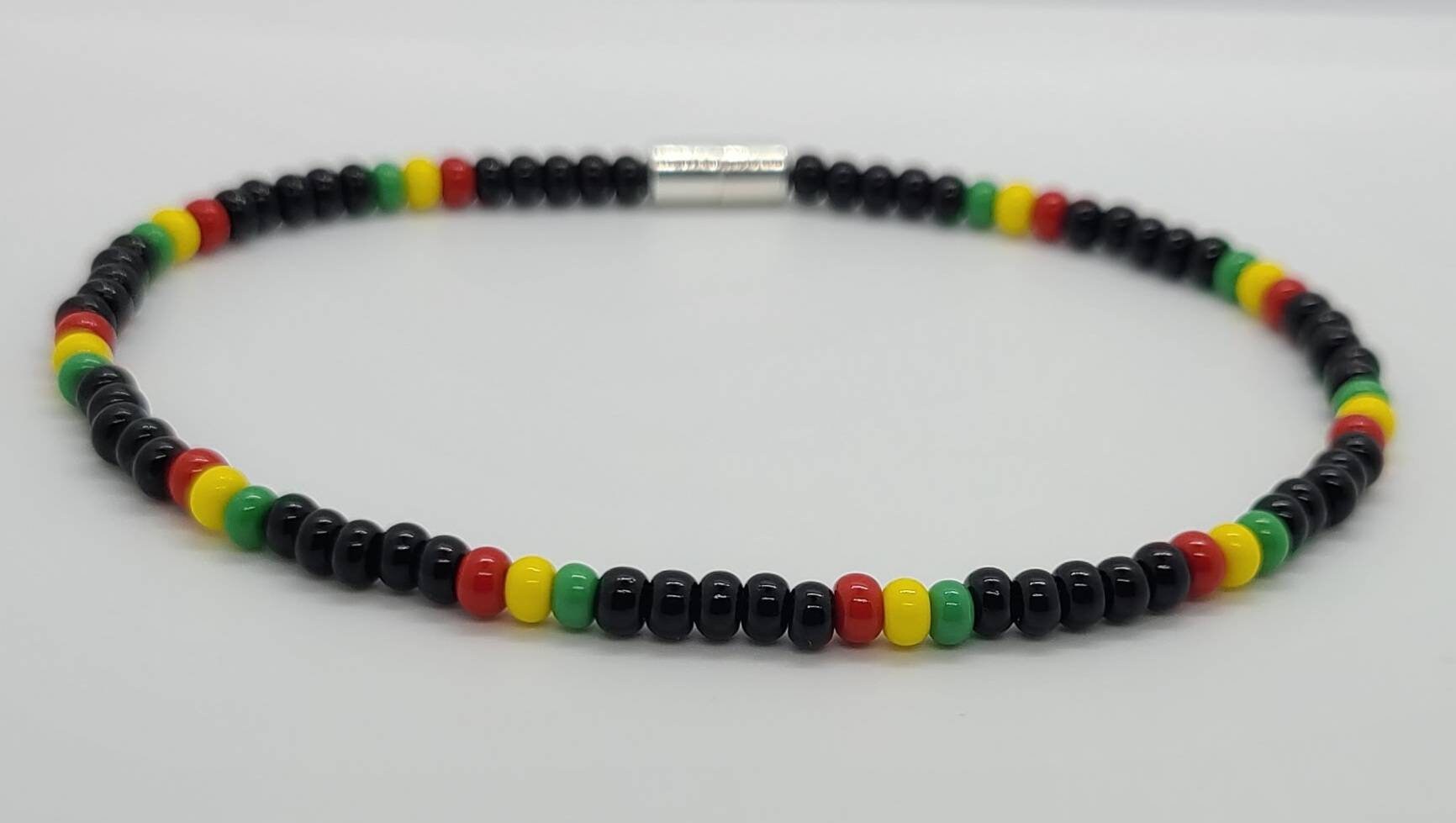 Jamaican Colors Anklet | Rasta Colors | Jamaican Jewelry