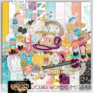 LDS Young Women (Digital Scrapbooking Mega Kit)