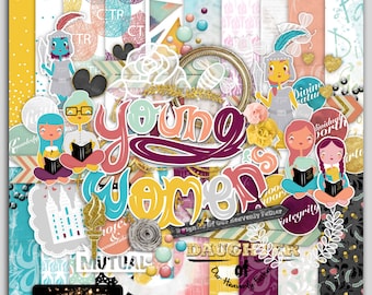 LDS Young Women (Digital Scrapbooking Mega Kit)