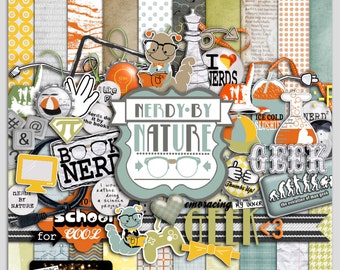 Nerdy By Nature (PU only) Digital Scrapbooking Mega Kit