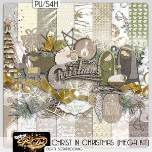 Christ In Christmas (Digital Scrapboking Kit)