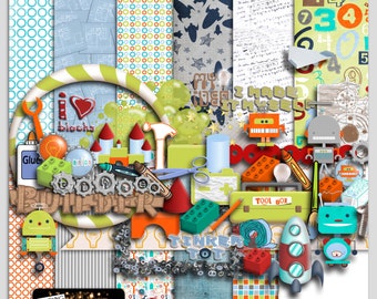 TINKER TOT (Digital Scrapbooking Mega Kit) Personal Use Only