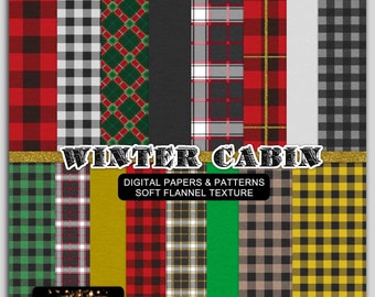 Soft Plaid, Tartan, & Flannel Textures Papers And Patterns