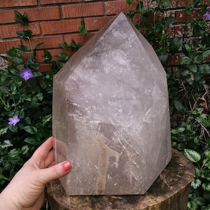 Huge 31lb Smoky Quartz Crystal Point Tower