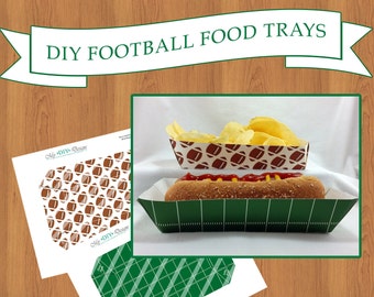 Football Themed Food Trays