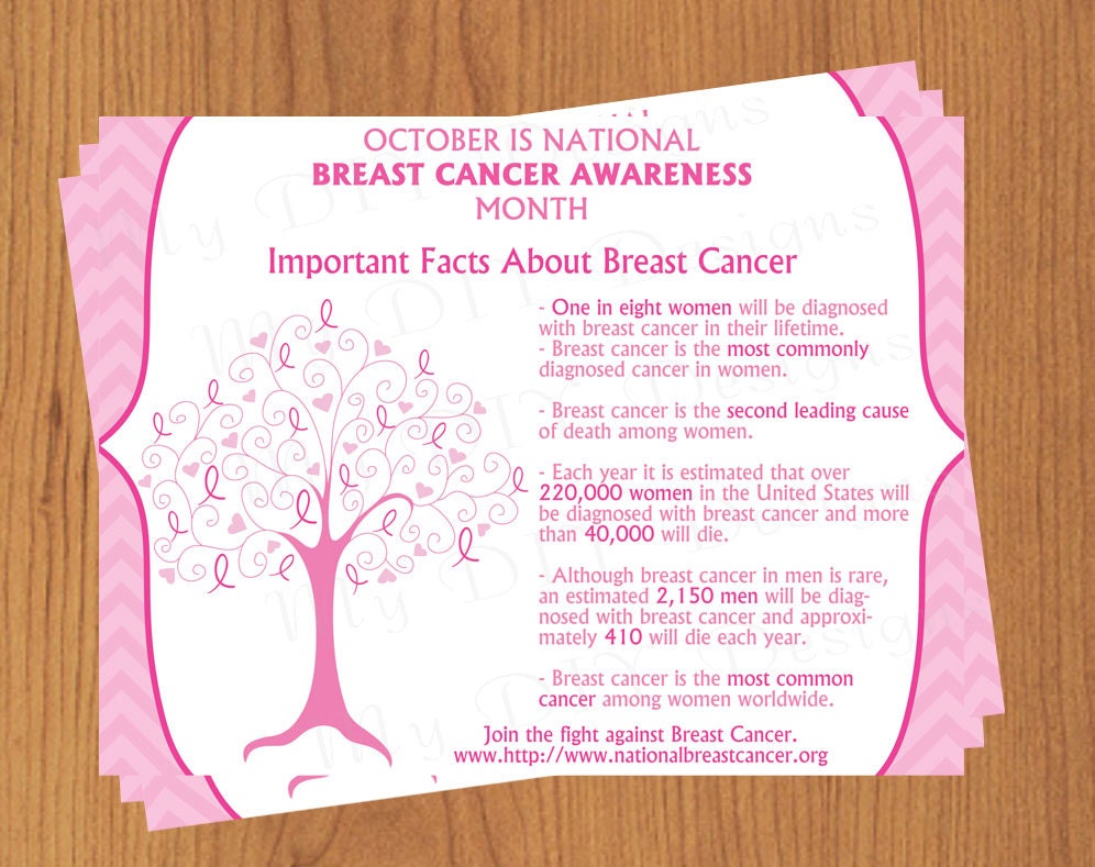 DIY Do It Yourself Brustkrebs Awareness Flyer Editierbare Etsy