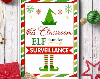 Znak „Świąteczny elf” do nadzoru w klasie (PDF)