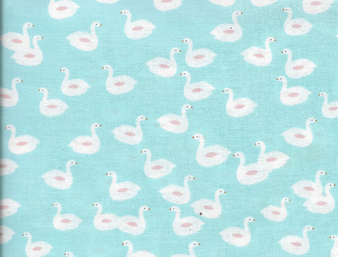 Swan Fabric - Etsy