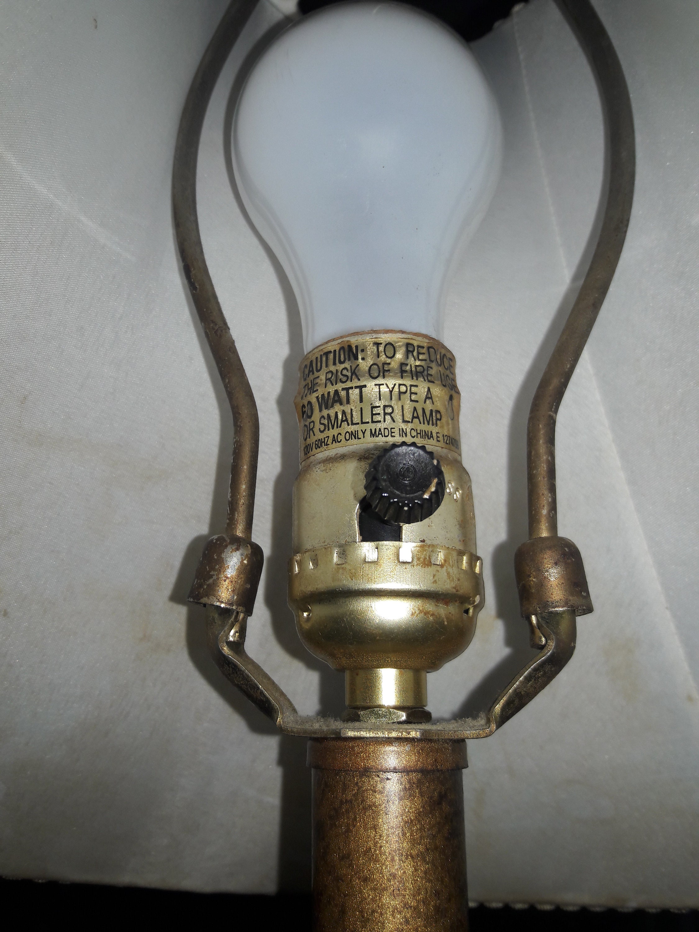 Vintage Excelsior UL Portable Table Lamp With Shade Mid Century