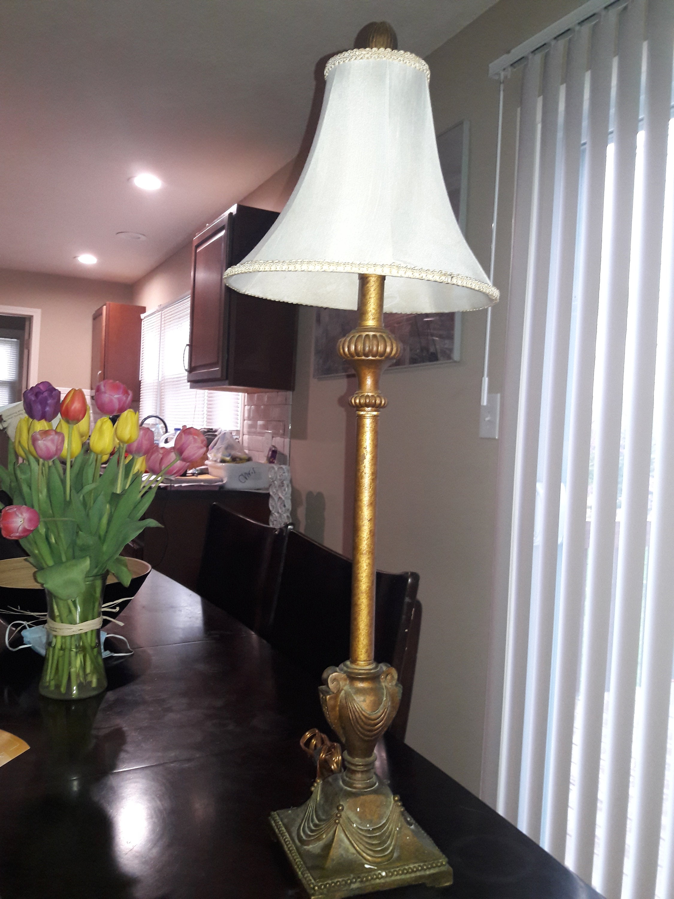 Vintage Excelsior UL Portable Table Lamp With Shade Mid Century