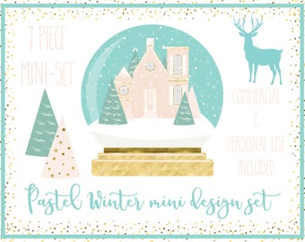 winter clipart-commercial use-royalty free-instant download-clipart