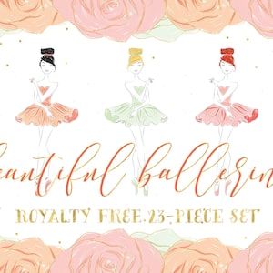 ballerina clipart-ballet clipart-ballerina-ballet-ballerina illustration-ballet illustration-PNG-digital download-scrapbooking-royalty free