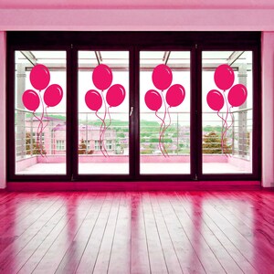 Celebration theme wall sticker designed with floating balloon shapes that create a festive, imaginative atmosphere.