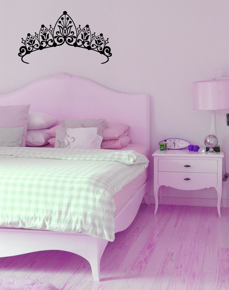 Princess Crown Wall Decorcrowns and Tiaras Decal Girl's Etsy