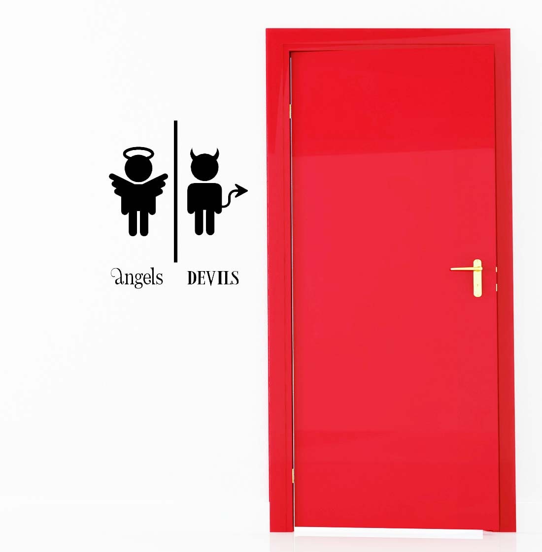 1pc elegant door sticker toilet scrollwork vinyl decal