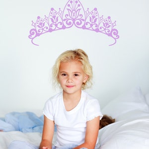 Princess Crown Wall Decor, Tiara Artwork, Crowns and Tiaras Decal, Girl ...