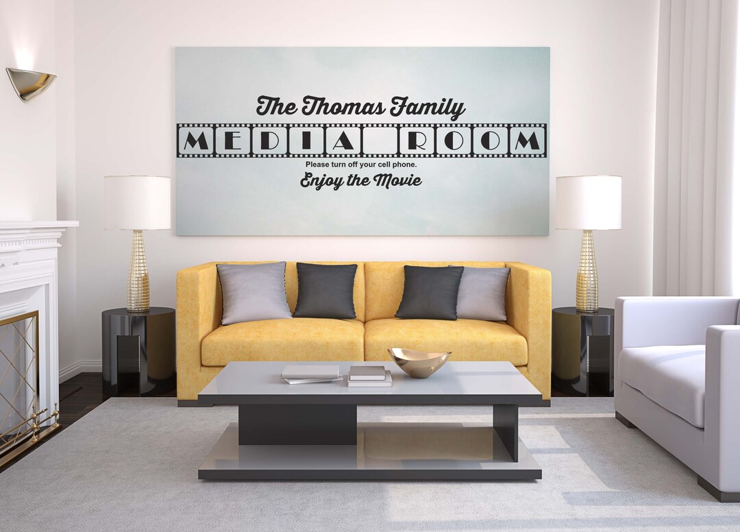 Film Strip Wall Art TV Home Cinema Wall Decal, Theater Room Decor