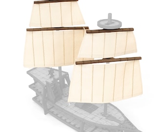 Brigantine Ship Sails and Yards Upgrade Kit