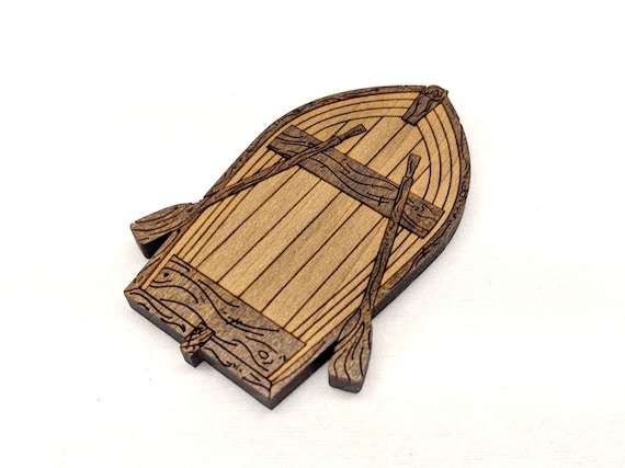 Rowboat for Tabletop RPGs like D&amp;D Laser Cut Stained Solid 