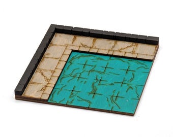 Sewer - Room - Corner A // Add-On Dungeon Tile, Finished, Ready for Use // Customizable Battle Map for RPGs like D&D