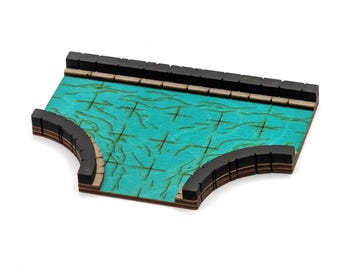 Sewer - Connector - 3-Way Intersection A // Add-On Dungeon Tile, Finished, Ready for Use // Customizable Battle Map for RPGs like D&D
