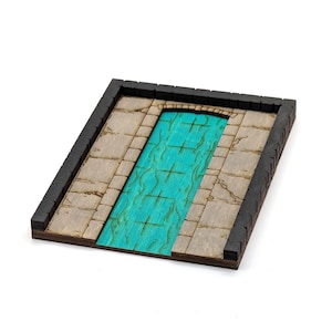 Sewer - Wide - Dead End A // Add-On Dungeon Tile, fertig geschliffen, sofort einsatzfähig // Anpassbare Map für RPGs wie D&D