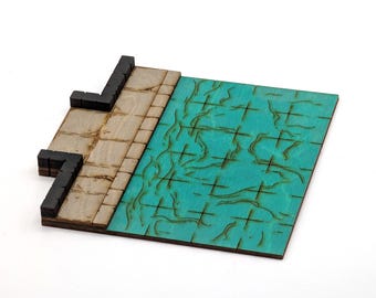 Sewer - Room - Side 1-Exit A // Add-On Dungeon Tile, Finished, Ready for Use // Customizable Battle Map for RPGs like D&D