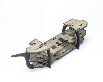 Magnetic Ghost Sailing Ship for TTRPGs like D&D, Pathfinder, Daggerheart | Painted, Ready for Use