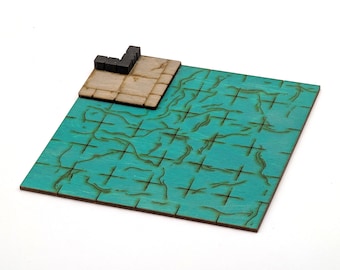 Sewer - Room - Elbow A // Add-On Dungeon Tile, Finished, Ready for Use // Customizable Battle Map for RPGs like D&D