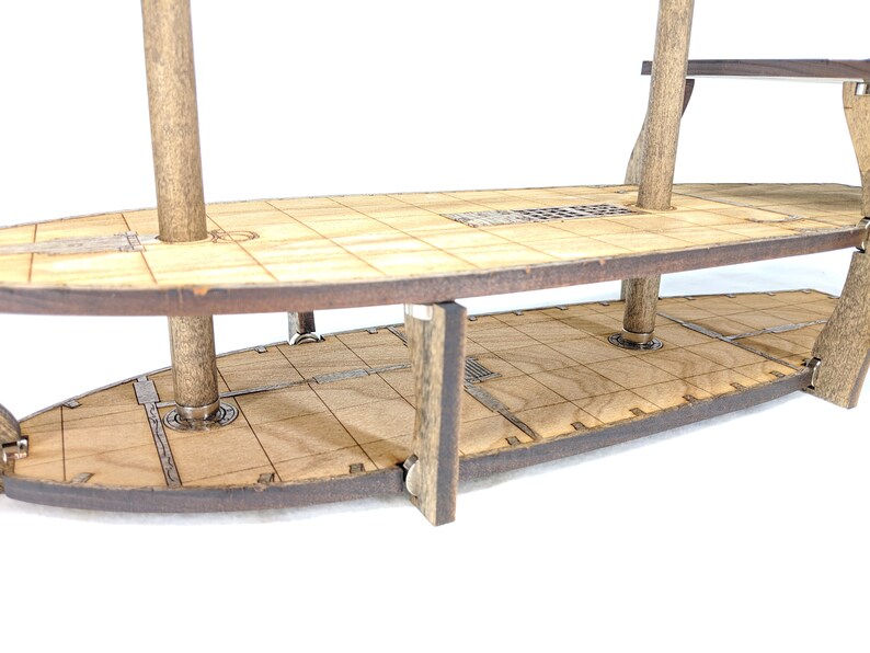 3tier Wooden Brigantine Ship With Masts and Crows Nests // Etsy