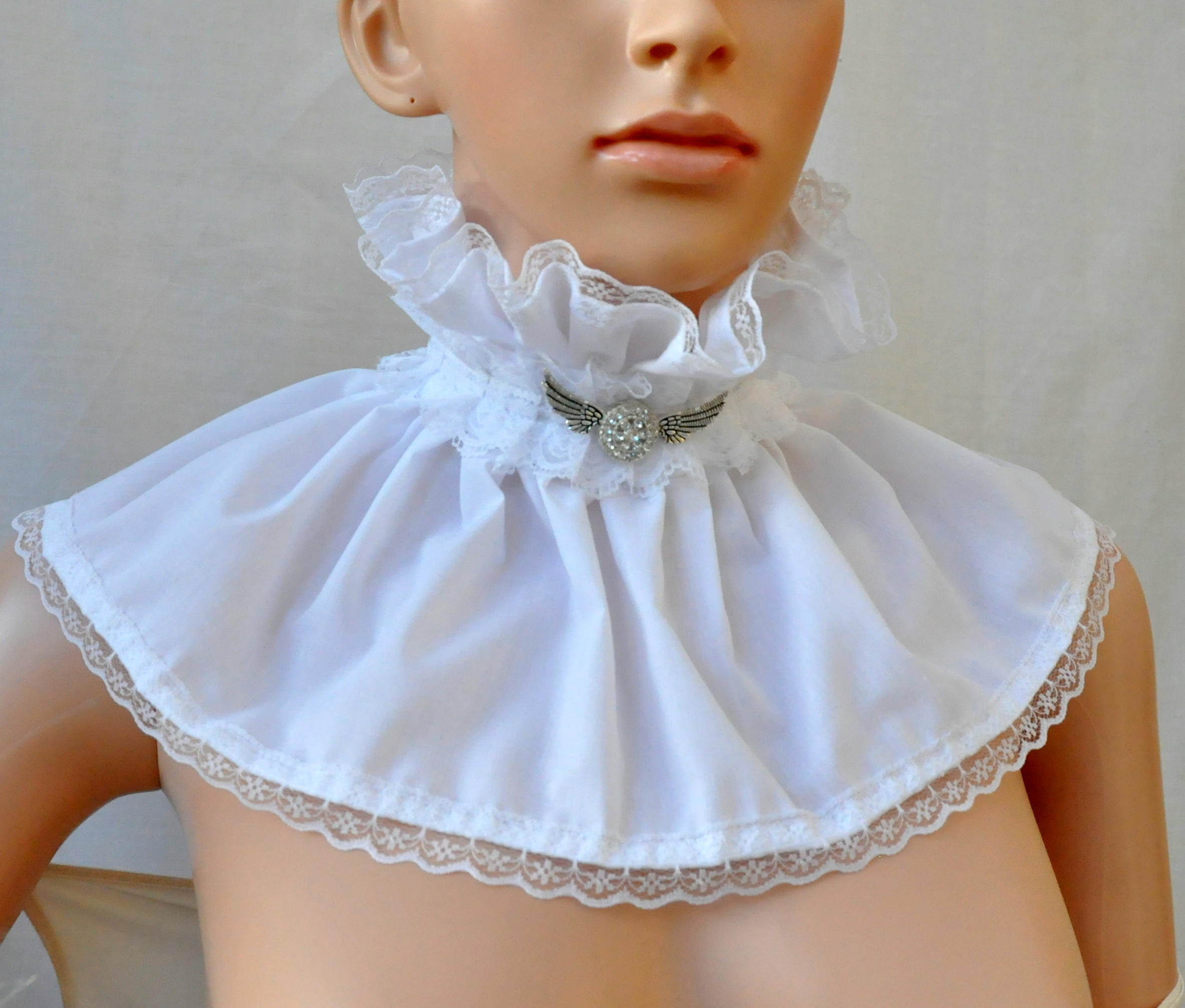 White LACE VICTORIAN COLLAR romantic gothic elegant choker Etsy