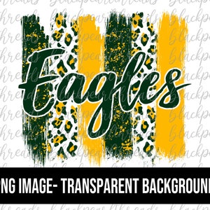 Eagles Brushstrokes PNG File | Sublimation, Screen Print, DTF, DTG File | Instant Digital Download Png File
