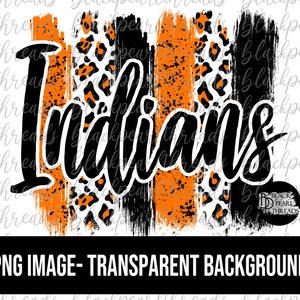 Indians Brushstrokes PNG File | Sublimation, Screen Print, DTF, DTG File | Instant Digital Download Png File