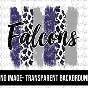 Falcons Brushstrokes PNG-bestand | Sublimatie, Zeefdruk, DTF, DTG File | Instant Digitale Download Png-bestand