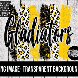 Gladiators Brushstrokes PNG File | Sublimation, Screen Print, DTF, DTG File | Instant Digital Download Png File
