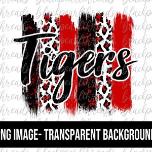 Tigers Brushstrokes PNG File | Sublimation, Screen Print, DTF, DTG File | Instant Digital Download Png File