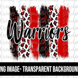 Warriors Brushstrokes PNG File | Sublimation, Screen Print, DTF, DTG File | Instant Digital Download Png File