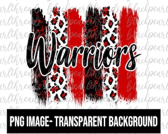 Warriors Brushstrokes PNG File | Sublimation, Screen Print, DTF, DTG File | Instant Digital Download Png File