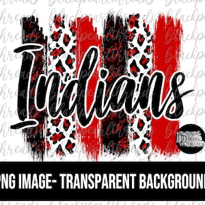 Indians Brushstrokes PNG File | Sublimation, Screen Print, DTF, DTG File | Instant Digital Download Png File