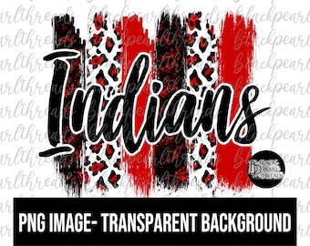 Indians Brushstrokes PNG File | Sublimation, Screen Print, DTF, DTG File | Instant Digital Download Png File