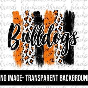 Bulldogs Pinceladas Png Archivo / Sublimación, Serigrafía, DTF, Archivo DTG / Descarga Digital Instantánea Archivo Png