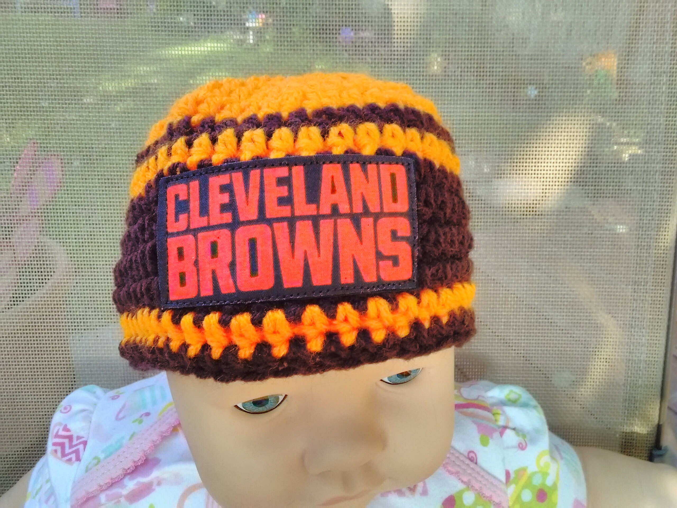 cleveland browns baby hat