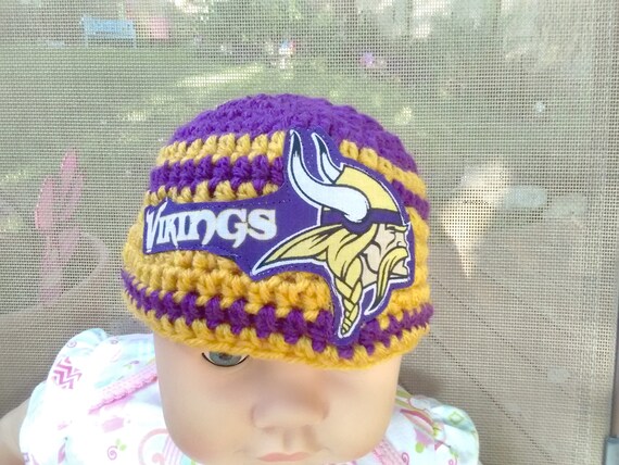 minnesota vikings baby hat