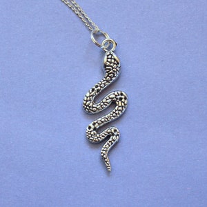 Snake Necklace,Snake Pendant,Snake Charm,Silver Snake,Silver Pendant,Snake Jewellery,Silver Charm,Python Necklace,Python Charm