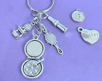 Make Up Artist Keyring,Beautician Keyring,Beauty Therapist Keyring,Make Up Themed Gift,Gift For Make Up Artist,Beautician Gift,Secret Santa