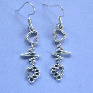 Silver Dog Paw Earrings,Silver Dog Earrings,Dog Themed Earrings,Gift for Dog Lover,Dog Present,Dog Themed Gift,Secret Santa,Stocking Filler
